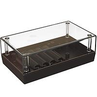 Serpac 152C4AA,BK Plastic 152C4AA Clear Top/Black Enclosure