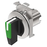 EAO 45-2819.4D50.003 Switch Actuators Selector switch actuator 3 positions green flush mounting main-0-main 45? long lever front metal
