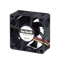 Sanyo Denki 9RA0612J4001 Axial DC Axial Fan, 60x60x25mm, 12VDC, 38.8CFM, Low Noise, Energy Saving, Rib, Tach