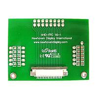 Newhaven Display NHD-FFC16-1 Adapter Boards 16 pin 1mm pitch FFC-thru hole adptr