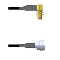 Amphenol Custom Cable Q-2R0550008012i RF Cable Assemblies SMA-RJB/TNC-SP RG58 12I
