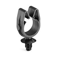 HellermannTyton 151-01798 MOC Clip MOC Clip, 22 mm, with 6.5mm Fir Tree, PA66HIRHSUV, Black, 2000/ctn