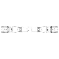 Anderson Power Products 2047KK2-BK Connectors SDG T-LATCH PLUG DBL END 2M 25A