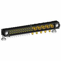 Harwin M80-5L12242M5-05-333-00-000 Power to the Board 22+5 Pos. Male Signal+Power Horizontal Throughboard Conn. Jackscrews
