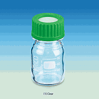 DIY DH.2180117.INJ Piercing Bottle, Clear, w/ 3mm PTFE/Butyl Septa. Sealed GL-cap, 50ml