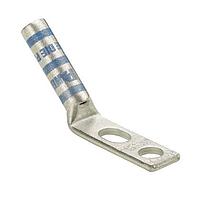 Panduit LCC6-14JAWH-L Compression Copper Compression Lug, 2 Hole, #6 AWG,