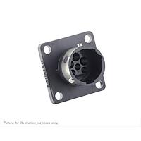 Eaton Souriau-Sunbank UTGX0103W3P Receptacles Square flange receptacle, without backshell, for 6 male contacts, IP68/69K