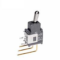 NKK Switches A12JV Process Sealed Subminiature Toggles SPDT ON-ON .248 BAT VERTICAL PC .4VA