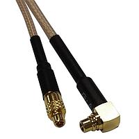Crystek Corporation CCMX1-MM-RG178- 6 RF Cable Assemblies DC-6GHz RG178 6 in. SMA FB/MMCX Male RA