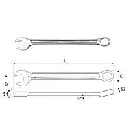 Yato YT-5011 Combination spanner 17mm