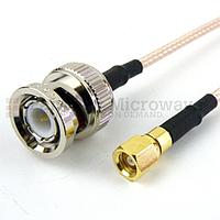Fairview FMC0818315 BNC Male to SMC Plug Cable RG-316 Coax