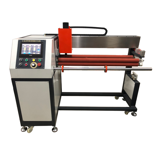 Industrial equipment used for punching and perforating conveyor belts