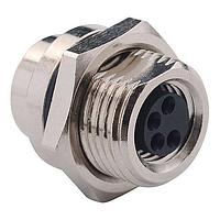 NorComp 855-004-203R001 Connectors M8 4 P F S/C PNL MNT REAR G/F