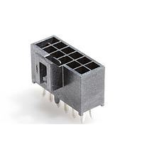 Molex 105310-1312 Shrouded NanoFit Hdr Vt 12Ckt DR KNK Pns Blk 30Au