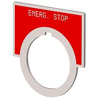 SIEMENS 52NL16R Legend Plate, Emergency Stop ACCESSORY, LEGEND  EMERG STOP RED