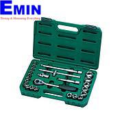 SATA 09060-6 24PC 1/2"DR 6PT METRIC SOCKET SET 