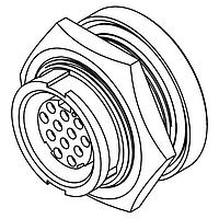CONXALL W4282-10SG-3ES Connectors MU WR PNL 10#20 SKT SOLDER