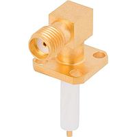 Amphenol SV Microwave 2960-6025 Single Port Connectors SMA F FlangMountConn 4Hol R/A Candlestic