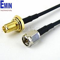 Fairview FMC0212174 SMA Male to SMA Female Bulkhead Cable RG-174 Coax