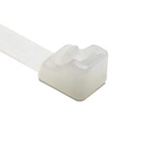 HellermannTyton RT40R9C2 Releasable Releasable Cable Tie, Release Tab, 8.5" Long, 40 lb Tensile Strength, PA66, Natural, 100/pkg