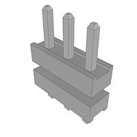 Samtec TW-03-01-TL-S-150-060 Connectors Flexible Surface Mount Board Stacking Header, 2.00 mm Pitch