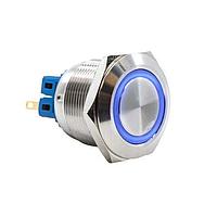 E-Switch PV8F2Y0SS-341 Anti-Vandal 0-2A 48VDC Off (On)+ On-(Off) 25mm 2 Pole