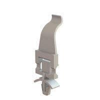 Essentra Components HFCC-A-8-01 Spring Clip Clamp,Flat,Hinged,Arrow Mnt,Natural