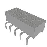 Samtec HLE-105-02-L-DV-PE Sockets Cost-Effective Reliable Socket, .100" (2.54 mm) Pitch