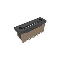 Amphenol FCI SFW6S-2STE1LF Board Mount 1.00mm Flex Connector, SFW Straight series, 6 Position, Top Entry Surface Mount, ZIF