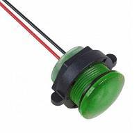 VCC CNX722C500FVW Indicators 22MM GREEN FLEXVOLT WIRE LEADS