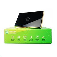 HUNONIC HNLUX01CD BLE Luxury Touch Switch 1 Rectangular Button (Black)