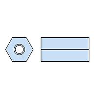 Heyco 12622 Spacers HSTM61-M30 BLACK NYL Tapd Hex SPACER