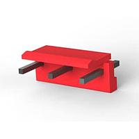 AMP Connectors - TE Connectivity 4-1123724-3 Headers & Wire Housings 3.96EP HDR ASSY 3(5)P RED