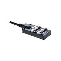 Amphenol LTW DB12-5A4CAB-DPS7B05 Distribution Boxes Circular Metric Connector, M12 Distribution Box, 4 Ports, 4A, 05 pins, Female Connector, Female Contact, Length 5000mm, IP67 Unmated