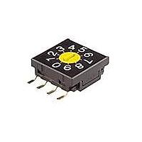 NKK Switches FR02KC10P-S DIP Switches DIP 10 Ext Shaft-Ylw 0.1A 5VDC 2.54mm SMD