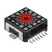 APEM P56SMT964LTR Rotary Switches SMT,9 Axis,64 Pos Right Angle