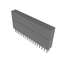 Samtec ESW-117-44-T-D Stackthrough .100" Elevated Socket Strip