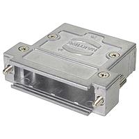 HARTING 61030013117 D-Sub Backshells D-Sub 9pin Inducom Metal Hood version 3, 2 Top Entries, knurled screw M3, w/ internal grounding block