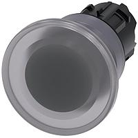 SIEMENS 3SU10311BD700AA0 Mushroom ILLUM PUSHBUTTON,MOM, CLR, MH CAP O40MM