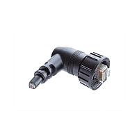 Amphenol LTW RCP-5SAMMM-TRM7B10 Cat 5e RJ, Middle Size, Plastic, 1.5A, Cat 5e, Right Angle, 3 Points Lock, Overmolded, Length 10000mm, IP67 Mated