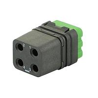 Eaton Souriau-Sunbank 8MQ2M0412BB Modular Connectors - Push Pull MQuick module, unsealed, without contact