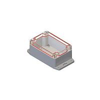 Serpac RBF53P06C16G NEMA/IP Rated RB53 Enclosure Top Clear Bottom Gray