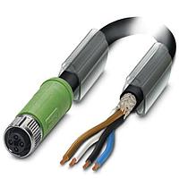 PHOENIX CONTACT 1424115 Shielded SAC-4P-10,0-PUR/ M12FSTSH