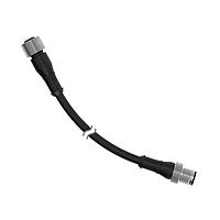 Banner Engineering MQDEC-825SS Sensor Cables / Actuator Cables Cordset: Double Ended M12; 8-pin Straight Female; 8-pin straight Male; 7.67 m 8x22 Black PVC Jacket; Nickel-Plated Brass Coupling Nuts