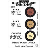 Desco 13854 Anti-Static Control Products HUMIDITY INDICATOR CARD, COBALT-FREE, 5-10-15%, 125/CAN