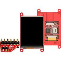 4D Systems gen4-uLCD-32PT-PI Resistive 3.2" gen4 LCD pack for Raspberry Pi with gen4-uLCD-32PT, 4D Serial Pi Adaptor + Cable