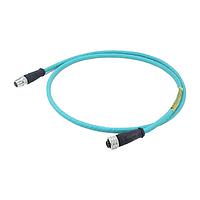 Molex 1203410812 Ethernet Cables / Networking Cables M12 4P XC TO DC M/MFE ST #24-4 TPE 1M