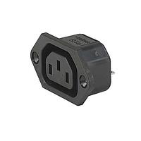 Schurter 3-144-642 Inlets Appliance Outlet, UL 15A/250VAC, Screw-on Mounting, Quick Connect Terminals 4.8 x 0.8 mm, IP30