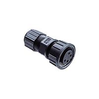 Amphenol LTW CD-10BFFA-SL7001 Standard Circular Connector Ceres, Middle Size, Plastic, 5A, 10 pins, Female Connector, Female Contact, Straight, Screw Thread, Solder, Field Installable, F4.0 - F9.6mm, IP67