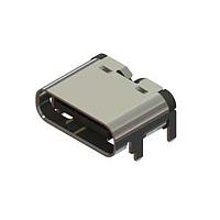 EDAC 698A106-162-211 USB Type C Connectors 6 pin USB Type-C   5 " Au plating right angle SMT LCP insulator blk